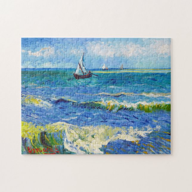 Sjölandskapet Saintes-Maries Vincent Van Gogh vibr Pussel (Horisontell)