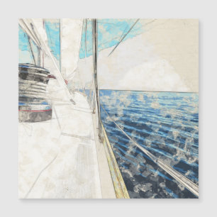 Sjölandskapet Serene Nautical Sailboat Yacht - Ele