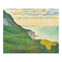 Sjölandskapet Seurat Port-en-Bessin