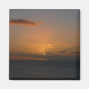 Sjölandskapet sol Behind Clouds II Magnet