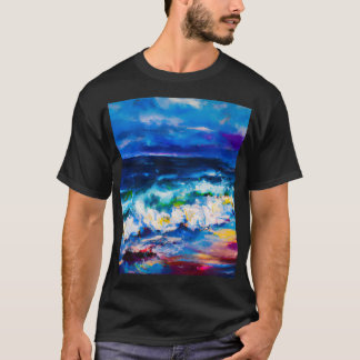 Sjölandskapet som målar upp modern konst t shirt