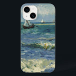 Sjölandskapet Van Gogh i Saintes Maries de la Mer<br><div class="desc">Sjölandskapet i Saintes Maries de la Mer av Vincent van Gogh är en vintage bra post impressionism nautisk målning med segelbåtar på havet med försiktigt vinkar. Om konstnären: Vincent Willem van Gogh var en postimperialistisk målare vars verk var mest framträdande för dess skönhet,  känslomässiga ärlighet och djärva färg.</div>