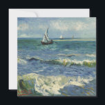 Sjölandskapet Van Gogh i Saintes Maries de la Mer<br><div class="desc">Sjölandskapet i Saintes Maries de la Mer av Vincent van Gogh är en vintage bra post impressionism nautisk målning med segelbåtar på havet med försiktigt vinkar. Om konstnären: Vincent Willem van Gogh var en postimperialistisk målare vars verk var mest framträdande för dess skönhet,  känslomässiga ärlighet och djärva färg.</div>