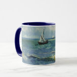 Sjölandskapet Van Gogh i Saintes Maries de la Mer Mugg<br><div class="desc">Sjölandskapet i Saintes Maries de la Mer av Vincent van Gogh är en vintage bra post impressionism nautisk målning med segelbåtar på havet med försiktigt vinkar. Om konstnären: Vincent Willem van Gogh var en postimperialistisk målare vars verk var mest framträdande för dess skönhet,  känslomässiga ärlighet och djärva färg.</div>