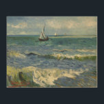 Sjölandskapet Van Gogh i Saintes Maries de la Mer Trätavla<br><div class="desc">Sjölandskapet i Saintes Maries de la Mer av Vincent van Gogh är en vintage bra post impressionism nautisk målning med segelbåtar på havet med försiktigt vinkar. Om konstnären: Vincent Willem van Gogh var en postimperialistisk målare vars verk var mest framträdande för dess skönhet,  känslomässiga ärlighet och djärva färg.</div>