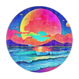 Sjölandskapet Vibrant Sunset