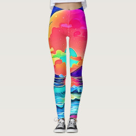 Sjölandskapet Vibrant Sunset Leggings