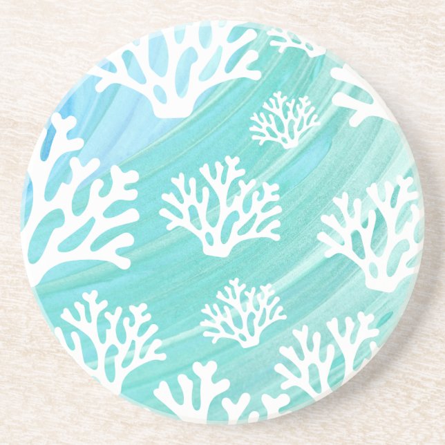 Sjöliv av akvisk korall underlägg (Framsidan)