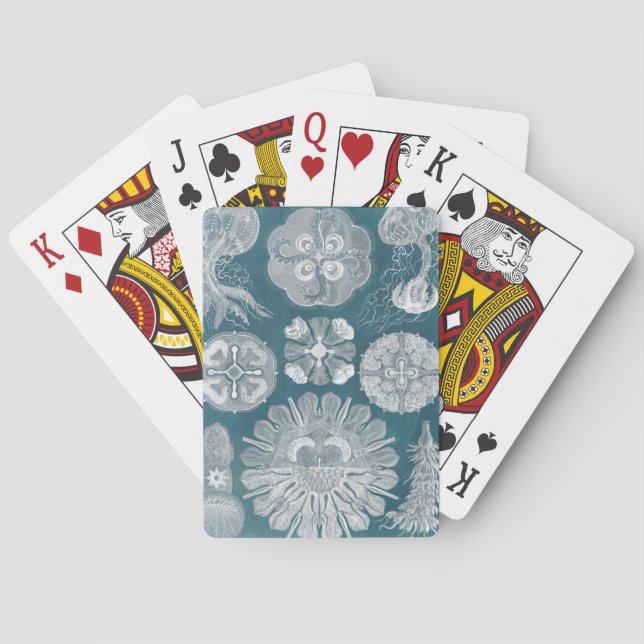 Sjöliv blåkopia IV Spelkort (Baksidan)