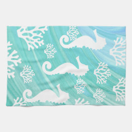 Sjöliv från Aqua Ocean Seahorse Coral Kökshandduk