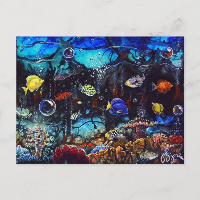 Sjöliv från CBjork, Välkommen till det Zona värmek Vykort (Framsida)