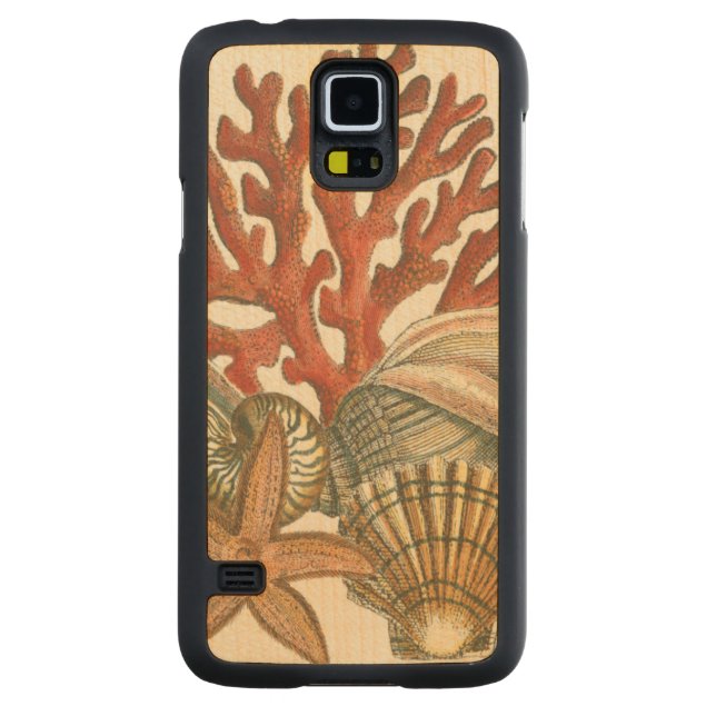 Sjöliv-samling Carved Lönn Galaxy S5 Slim Skal (Baksidan)