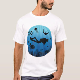 Sjölivet Scuba Diver under vatten T Shirt