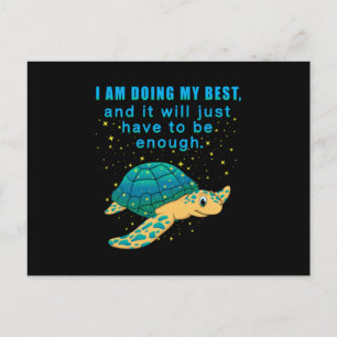 Sjölivet Turtles (sköldpaddor) Ocean Animal Gift I Vykort