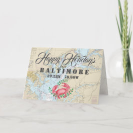 Sjölivsglada semesterhälsningar från Baltimore FOT Helgkort