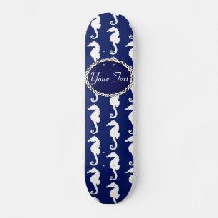 Sjölös sjöhäst Mönster Mini Skateboard Bräda 18,5 Cm