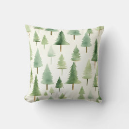 Sjölösa Mönster vid Vatten färgad Gräs Träd-skogen Kudde