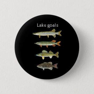 Sjömål Fiske Musky Gädda Gös Småmunad Knapp