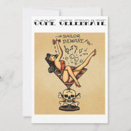 Sjömän akta sig! Bachelorette party Inbjudningar