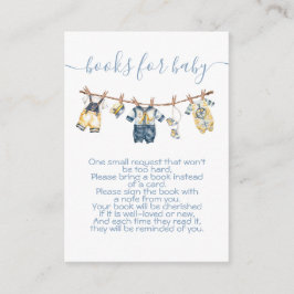 Sjöman Baby Shower Tygline Ta med en bok Tilläggskort