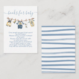 Sjöman Baby Shower Tygline Ta med en bok Tilläggskort