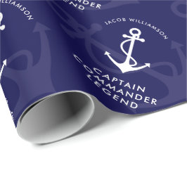 Sjöman- eller kapten födelsedag - han är en legend presentpapper