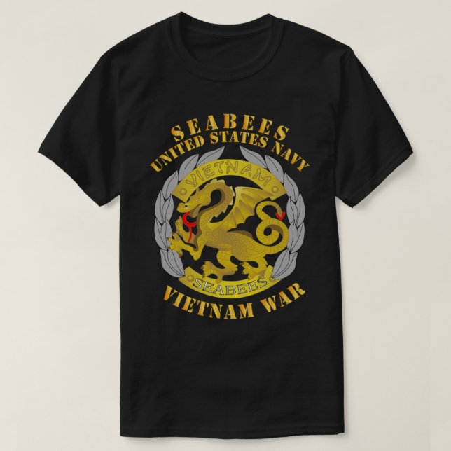 Sjömän - Medal - Vietnam Krig T Shirt (Design framsida)