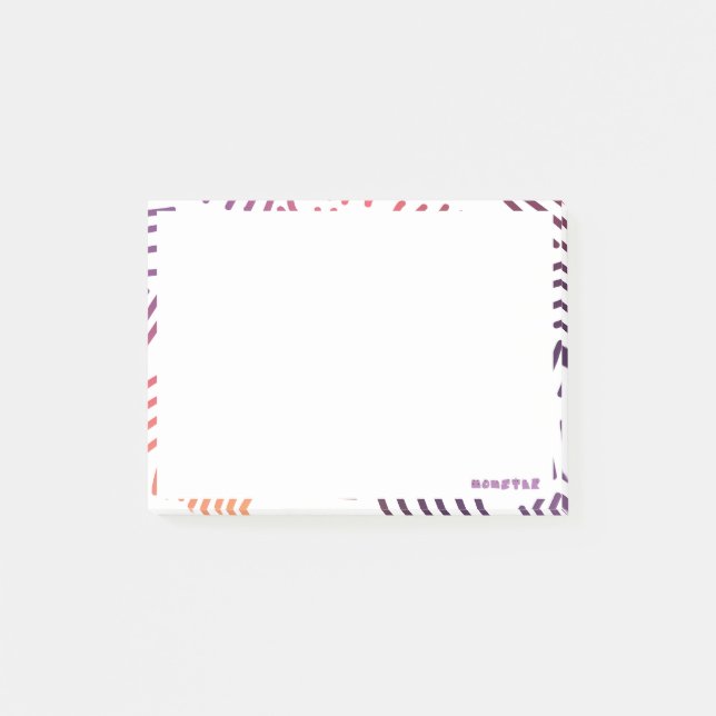 Sjömän och hand plockade mönster post-it block (Framsida)