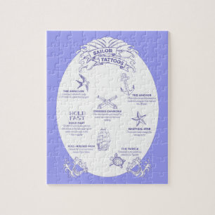 Sjömän och sjömän, tatueringar och sjömansmöbler pussel