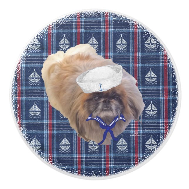 Sjöman Pekingese Knopp (Framsidan)