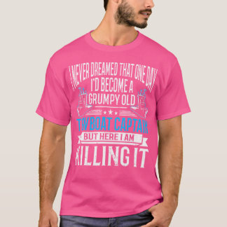 Sjöman Sjöman Marin Bogserbåt Kapten T Shirt