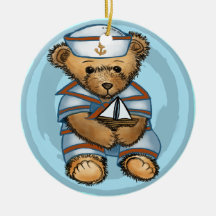Sjöman Teddybjörn Ornament