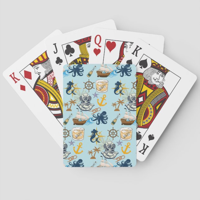 Sjömanlig Sängkammarfest Casinokort (Baksidan)