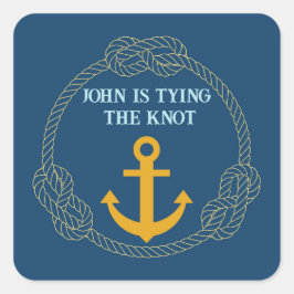 Sjömannabachelorfest Fyrkantigt Klistermärke