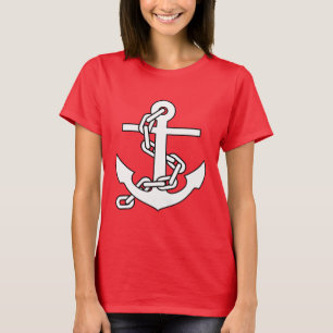 Sjömannen ankrar damskjortan t-shirt