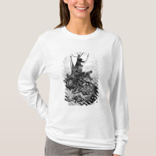 Sjömännen becalmed och som pinas by, törstar tee shirt