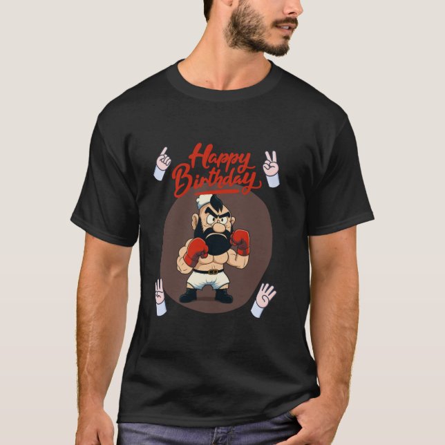 Sjömannen Boxning Gnome s Gnome Mig Boxare Födelse T Shirt (Framsida)