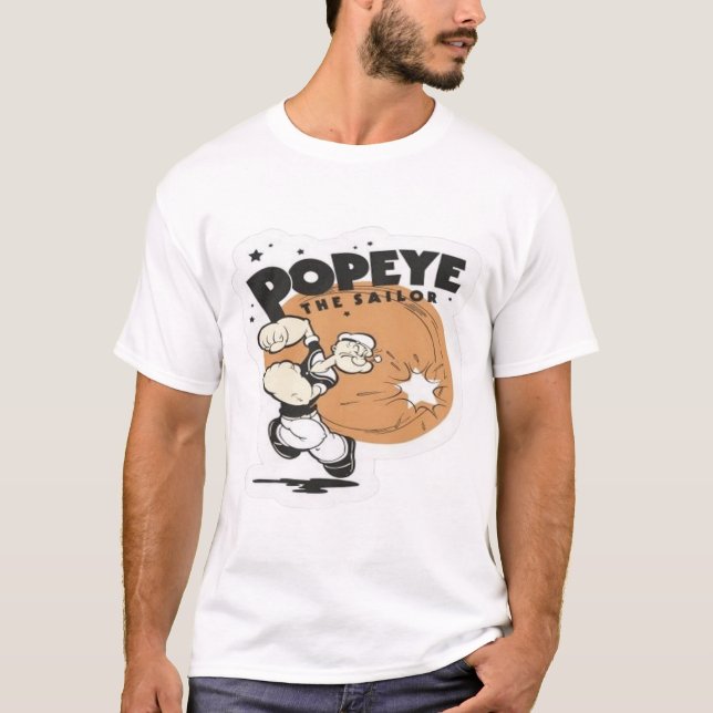 Sjömannen Popeye T Shirt (Framsida)