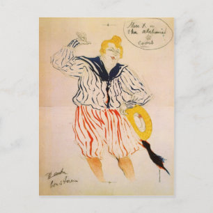 Sjömännen sång vid Toulouse-Lautrec Vykort