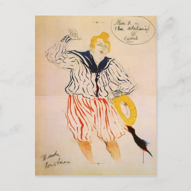 Sjömännen sång vid Toulouse-Lautrec Vykort (Framsida)