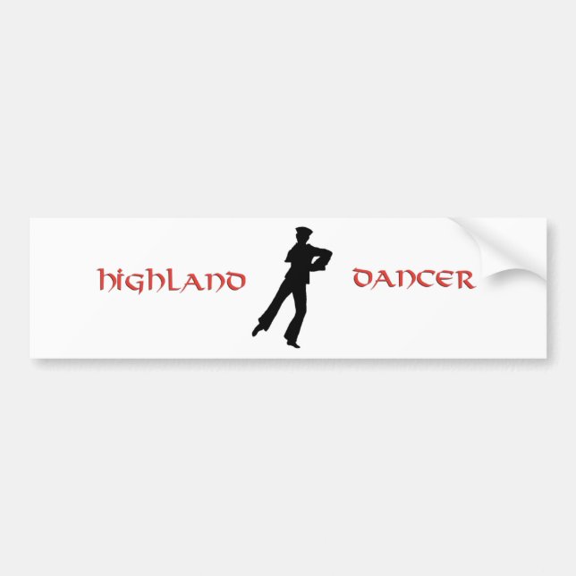 Sjömans Hornpipe Highland Dansare Bildekal (Framsidan)