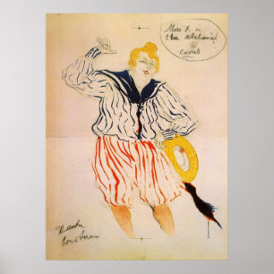 Sjömansången vid Toulouse-Lautrec Poster