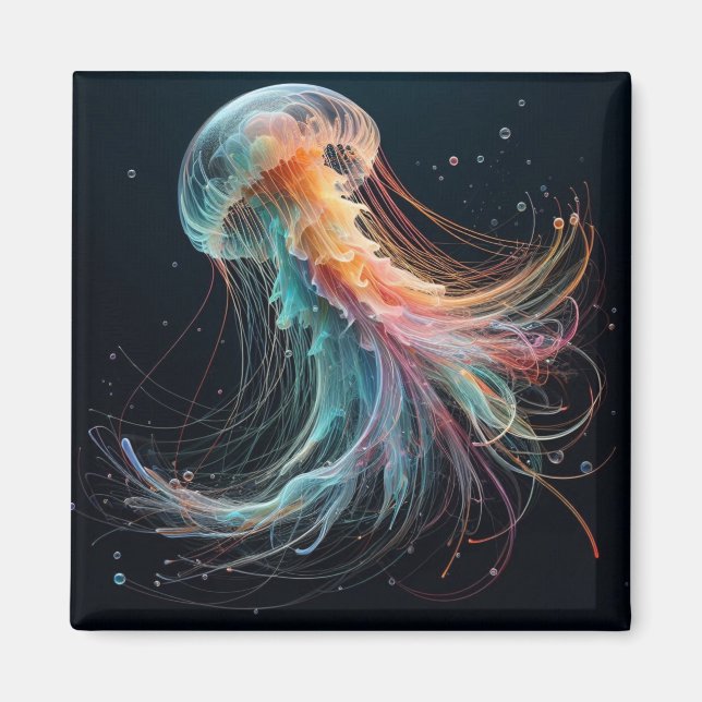 sjömansfartyg/strand/kustjellyfisk magnet (Framsidan)