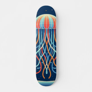 sjömansfartyg/strand/kustjellyfisk mini skateboard bräda 18,5 cm