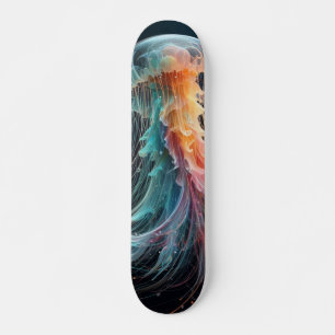 sjömansfartyg/strand/kustjellyfisk mini skateboard bräda 18,5 cm