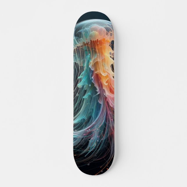 sjömansfartyg/strand/kustjellyfisk mini skateboard bräda 18,5 cm (Framsida)