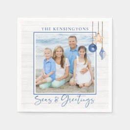 Sjömansfoto och Hälsning sjömansskyddshölje Pappersservett