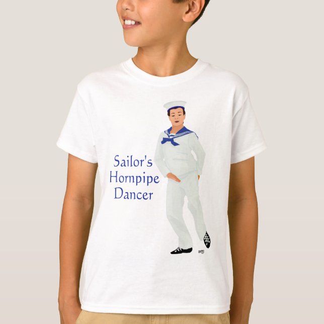 Sjömanshorna Highlanddansare T Shirt (Framsida)