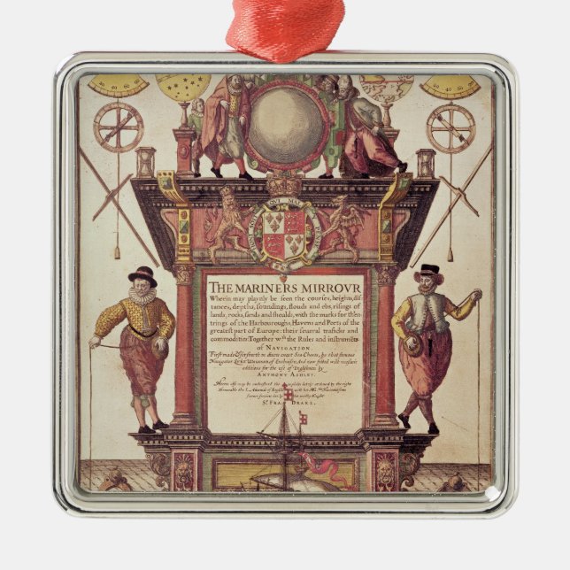 Sjömanspegeln, titlepage julgransprydnad metall (Framsidan)