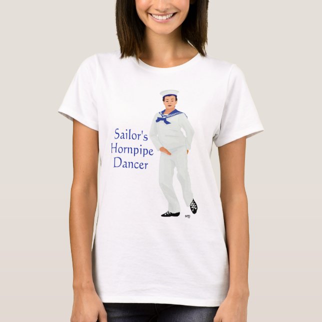 Sjömanspolska Highlanddansare Tee Shirt (Framsida)